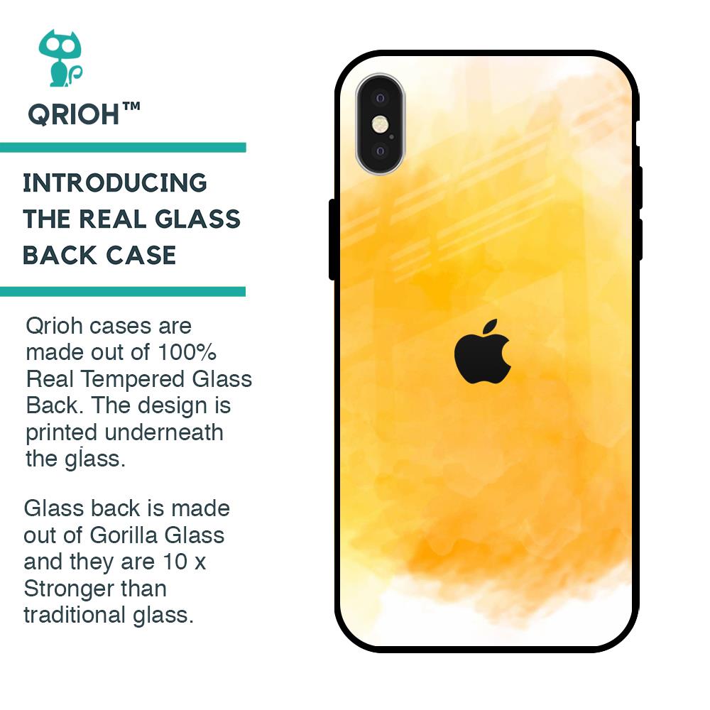 Rustic Orange Glass Case for iPhone X