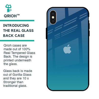 Celestial Blue Glass Case For iPhone X