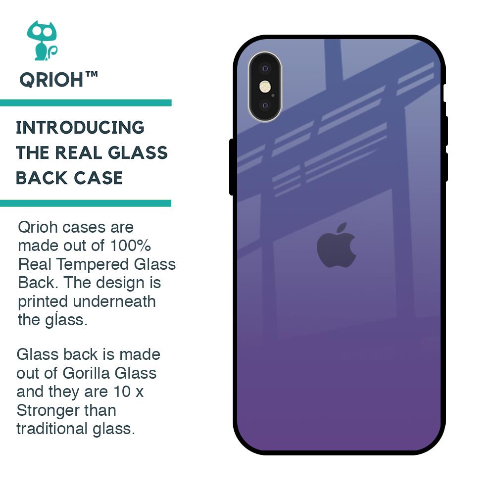 Indigo Pastel Glass Case For iPhone X