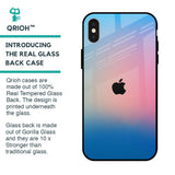 Blue & Pink Ombre Glass case for iPhone X