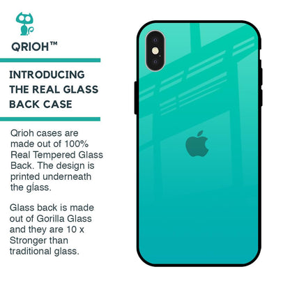 Cuba Blue Glass Case For iPhone X