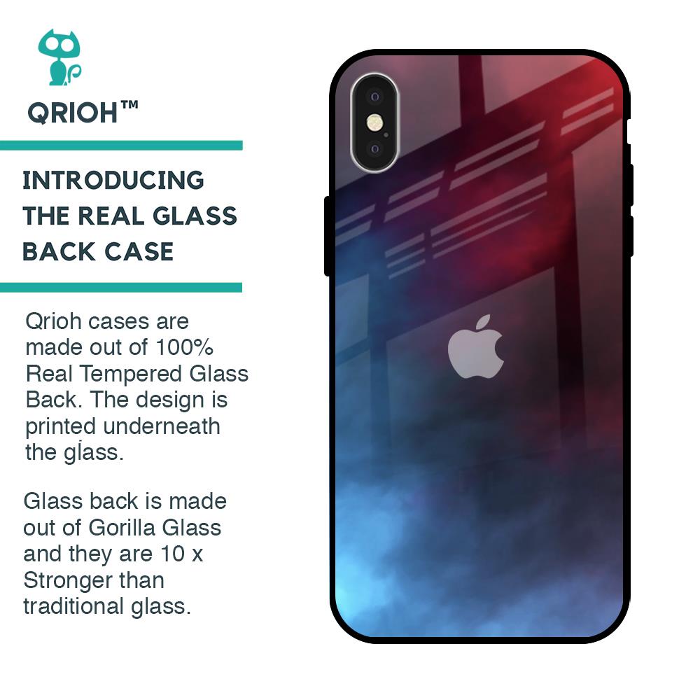 Smokey Watercolor Glass Case for iPhone X
