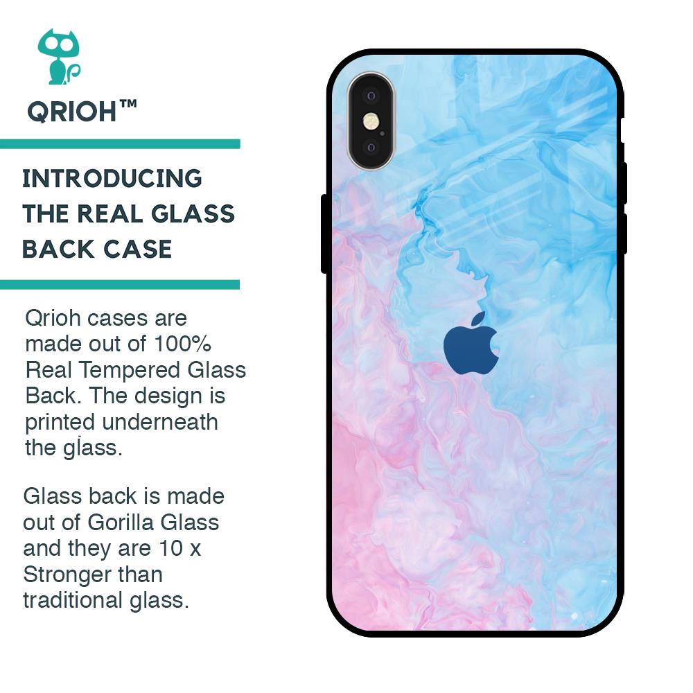 Mixed Watercolor Glass Case for iPhone X