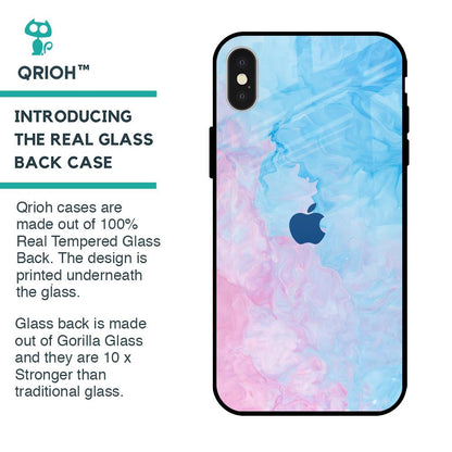 Mixed Watercolor Glass Case for iPhone X