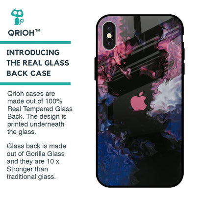 Smudge Brush Glass case for iPhone X