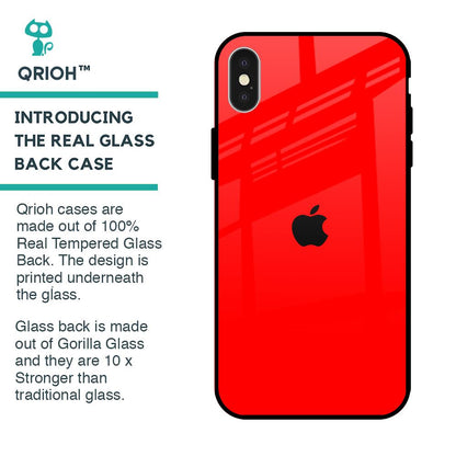 Blood Red Glass Case for iPhone X