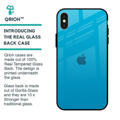 Blue Aqua Glass Case for iPhone X
