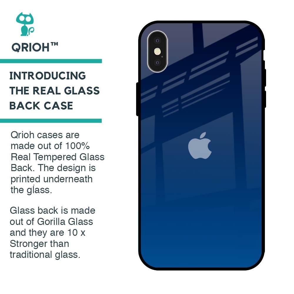 Very Blue Glass Case for iPhone X