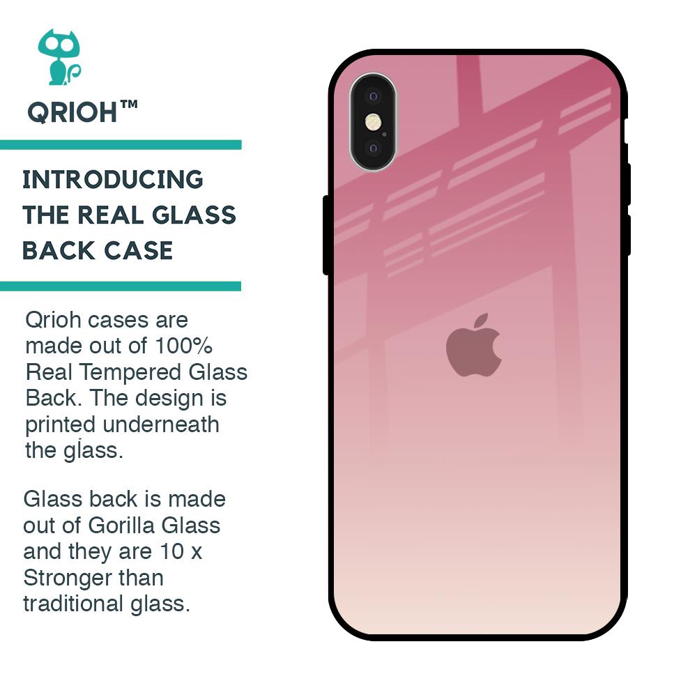 Blooming Pink Glass Case for iPhone X