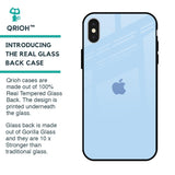 Pastel Sky Blue Glass Case for iPhone X