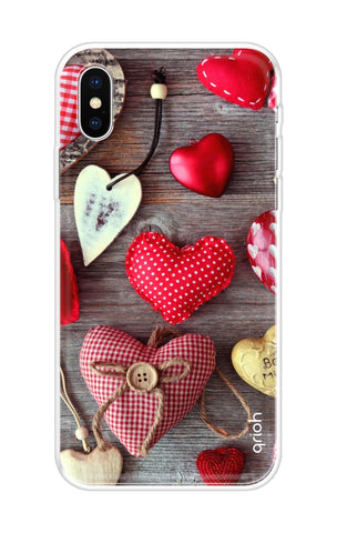 Valentine Hearts iPhone X Back Cover