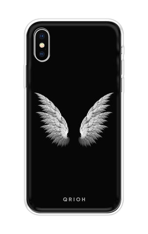 White Angel Wings iPhone X Back Cover