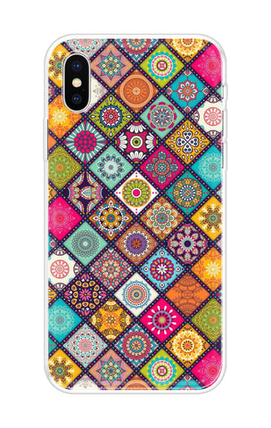 Multicolor Mandala iPhone X Back Cover