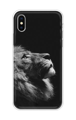 Lion Looking to Sky iPhone X Back Cover