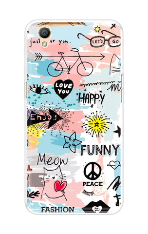 Happy Doodle Oppo A37 Back Cover