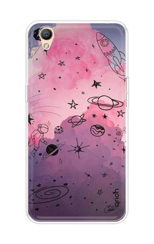 Space Doodles Art Oppo A37 Back Cover