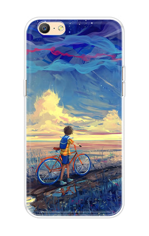 Riding Bicycle to Dreamland Oppo A57 Back Cover
