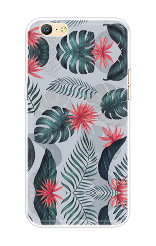 Retro Floral Leaf Oppo A57 Back Cover