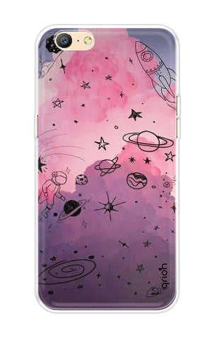 Space Doodles Art Oppo A57 Back Cover