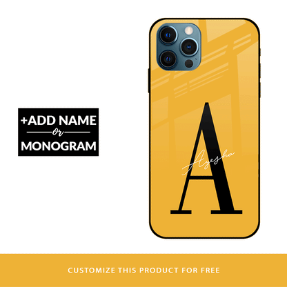 Stylish Yellow Custom Glass Cover