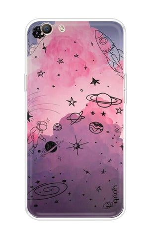 Space Doodles Art Oppo F1s Back Cover