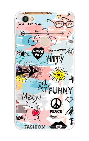 Happy Doodle Xiaomi Redmi Y1 Back Cover