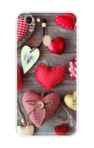 Valentine Hearts Oppo F5 Back Cover