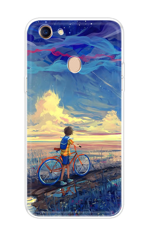 Riding Bicycle to Dreamland Oppo F5 Back Cover
