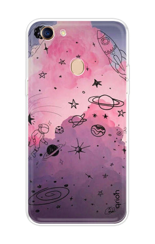 Space Doodles Art Oppo F5 Back Cover