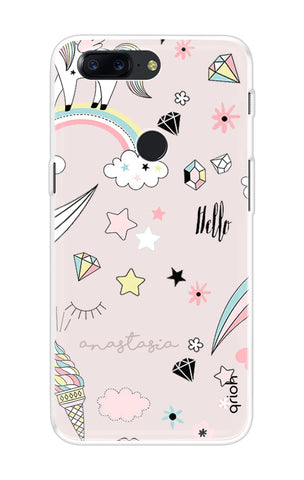 Unicorn Doodle OnePlus 5T Back Cover