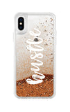 Hustle iPhone Glitter Gold Snow Globe iPhone Glitter Cases & Covers Online 
