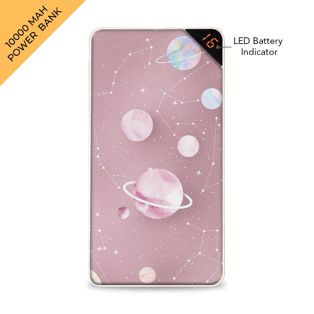 Pink Galaxy 10000 mAh Universal Power Bank Online