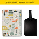 Time to Travel Passport & Luggage Tag Combo