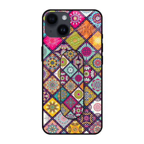 Colorful Mandala Glass case with Slider Phone Grip Combo Cases & Covers Online