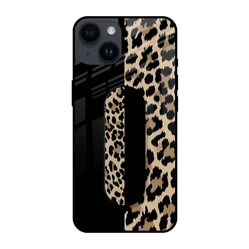 Leopard Pattern Glass case with Slider Phone Grip Combo Cases & Covers Online