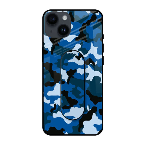 Army Blue Glass case with Slider Phone Grip Combo Cases & Covers Online