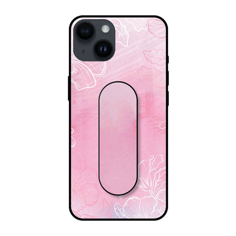 Pink Floral Glass case with Slider Phone Grip Combo Cases & Covers Online