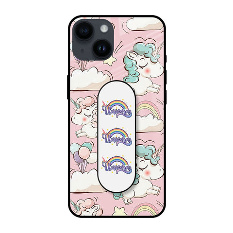 Balloon Unicorn Glass case with Slider Phone Grip Combo Cases & Covers Online