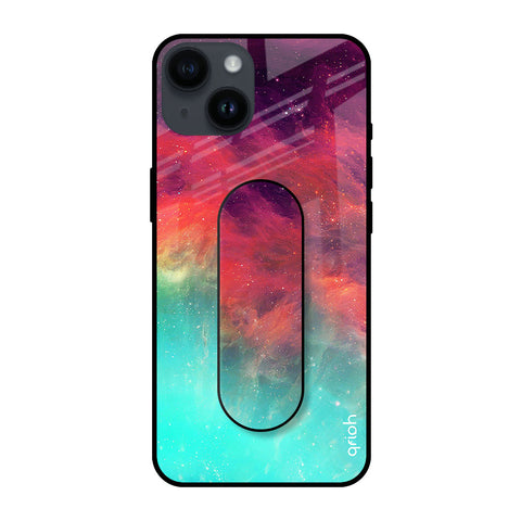 Colorful Aura Glass case with Slider Phone Grip Combo Cases & Covers Online