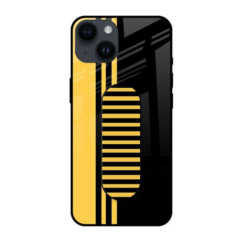 Black And Yellow Stripes Glass case with Slider Phone Grip Combo Cases & Covers Online