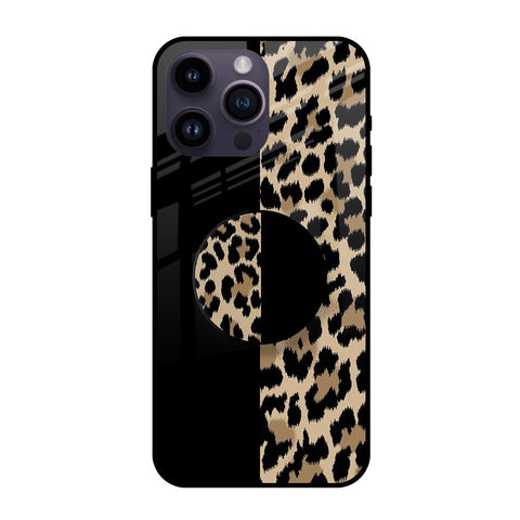Leopard Pattern Glass case with Round Phone Grip Combo Cases & Covers Online