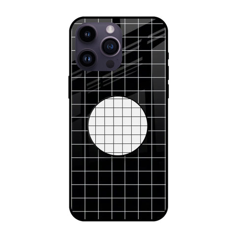 Checked Round Pattern Glass case with Round Phone Grip Combo Cases & Covers Online