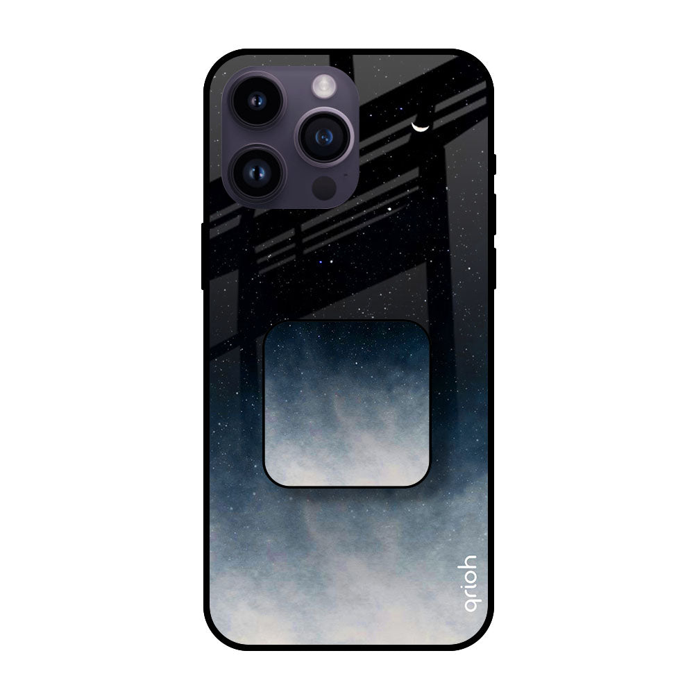 Black Aura Glass case with Square Phone Grip Combo Cases & Covers Online