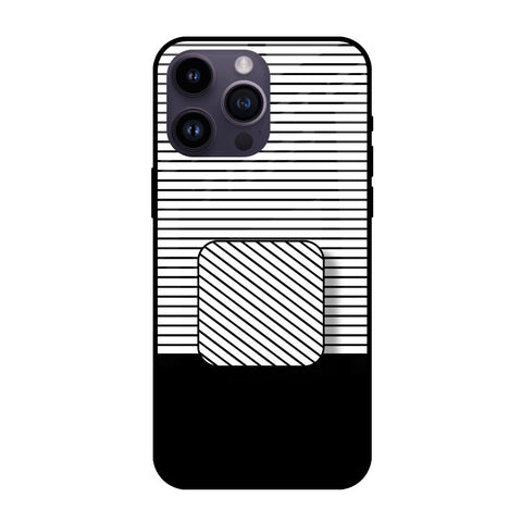 Horizontal Stripes Glass case with Square Phone Grip Combo Cases & Covers Online