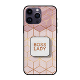 Boss Lady Glass case with Square Phone Grip Combo Cases & Covers Online
