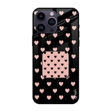 Heart Pattern Glass case with Square Phone Grip Combo Cases & Covers Online
