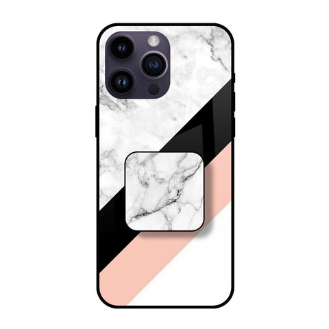 Marble Stripe Glass case with Square Phone Grip Combo Cases & Covers Online