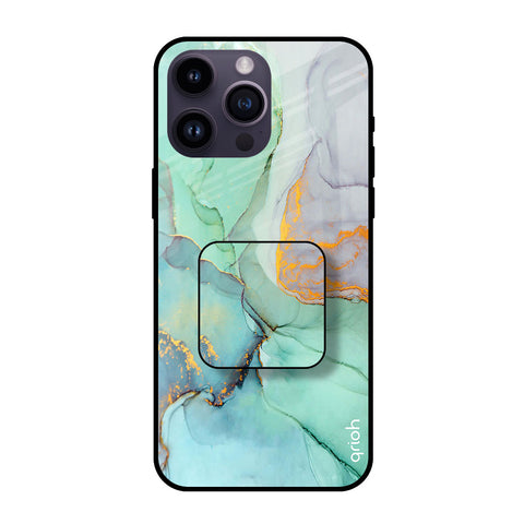 Green Marble Glass case with Square Phone Grip Combo Cases & Covers Online