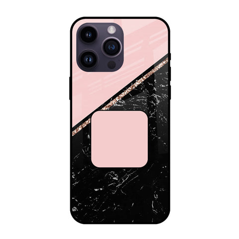 Marble Texture Pink Glass case with Square Phone Grip Combo Cases & Covers Online