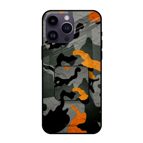 Camouflage Orange Glass case with Square Phone Grip Combo Cases & Covers Online